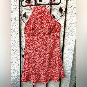 Zara Red and White Mini Dress